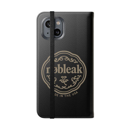 Elegant Leather Flip Case for Phones, Personalized Smartphone Case, Travel Wallet, Custom Gift for Her, Stylish Phone Protector