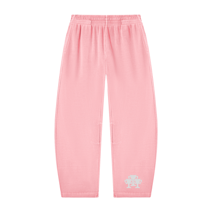 Men's Essential Washed Barrel Leg Sweatpants