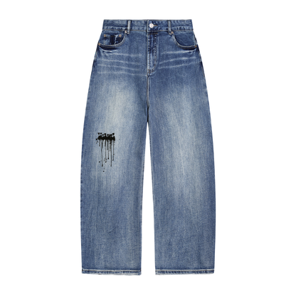 Unisex Sun Fade Heavyweight Going out Denim Jeans