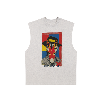 Men's Raw Edge Cotton Tank Top