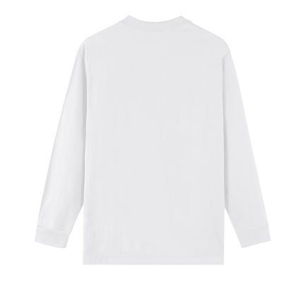 Unisex Crew Neck Drop Shoulder Long Sleeve Shirt