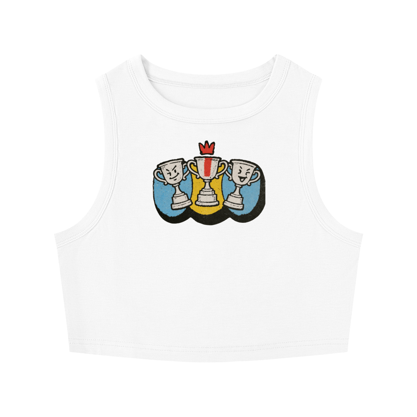 Women's Tight Crewneck Crop Tank Top