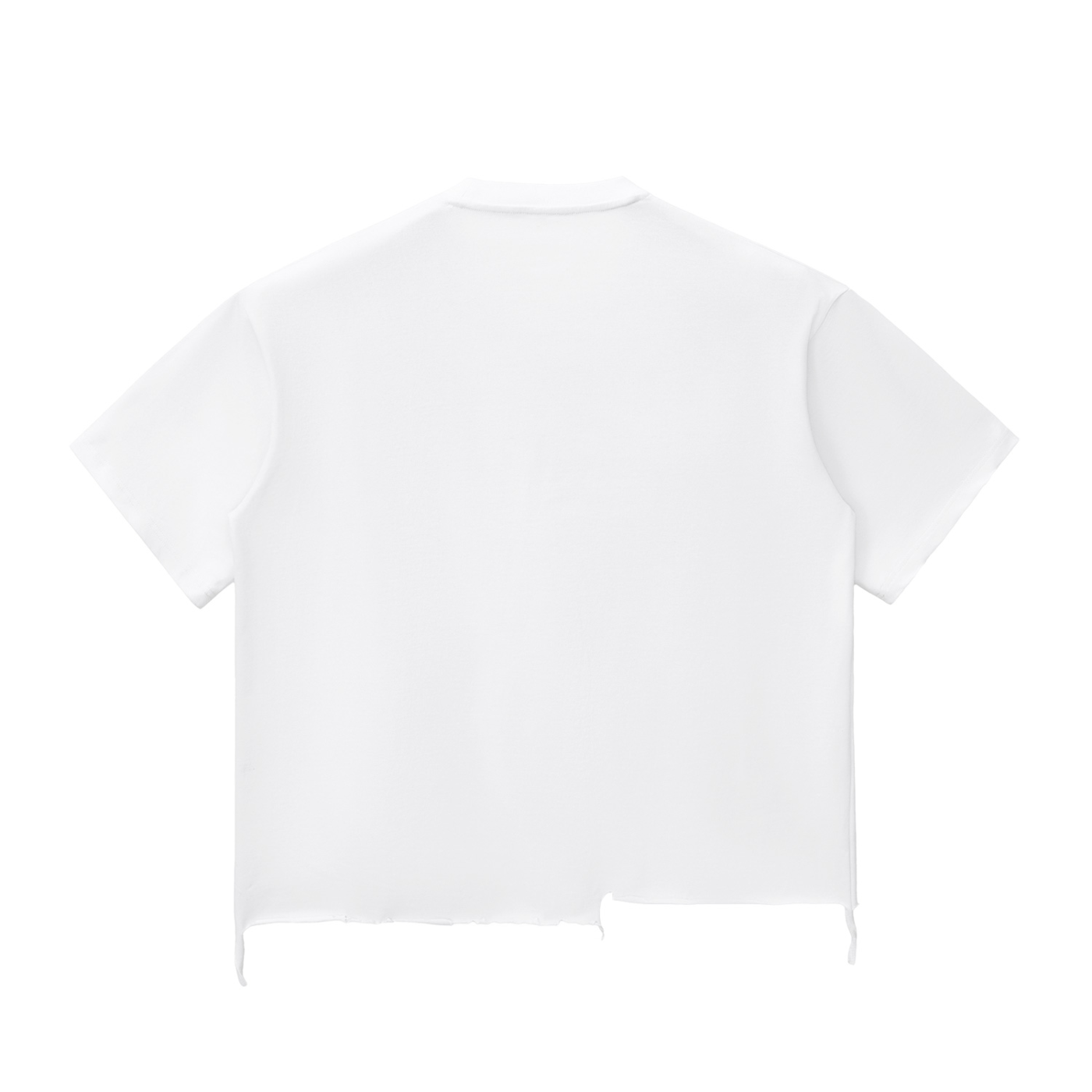 Men's  Snow Wash Raw-Hem Boxy T-shirt