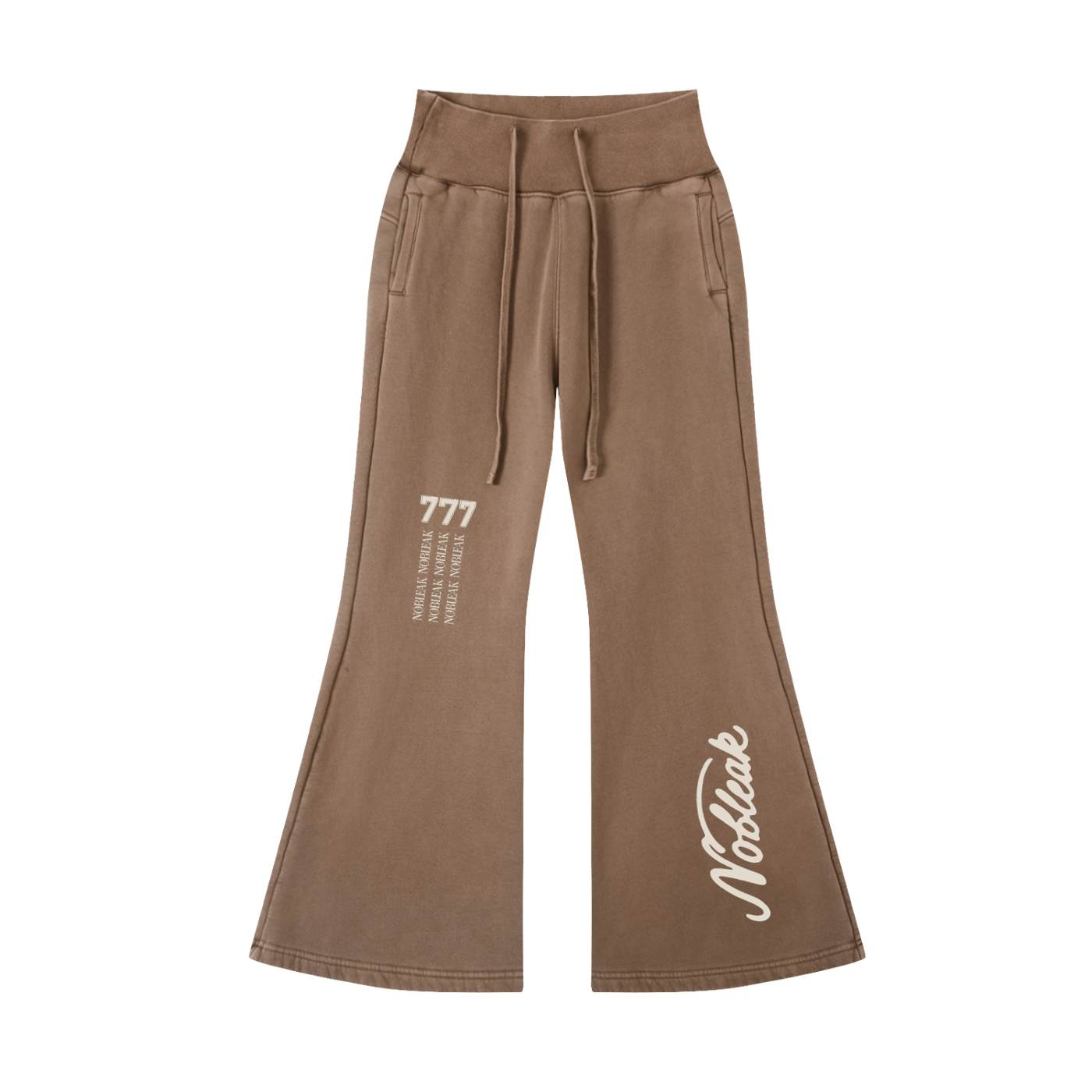 Vintage Washed Flared Fleece Pants