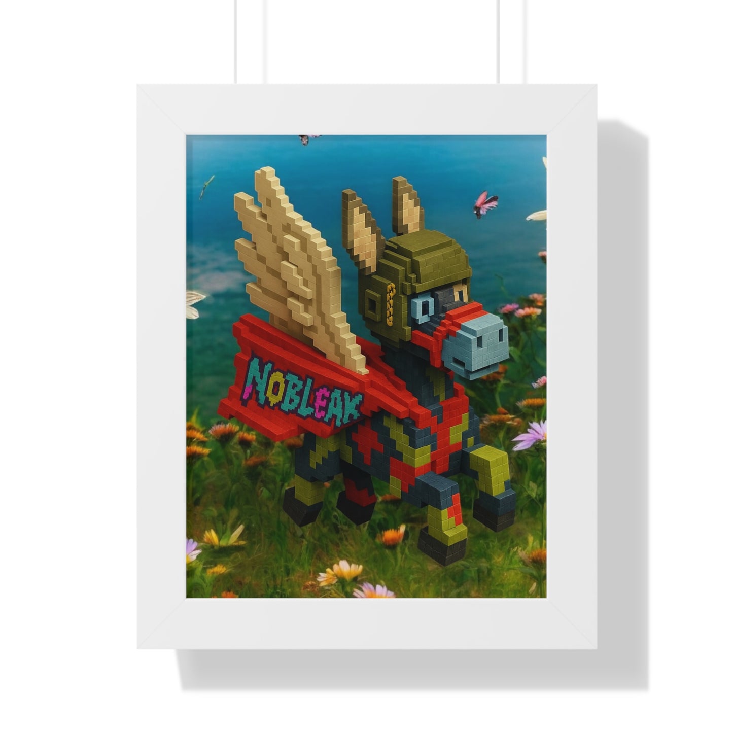 nøbleak Lego Framed Vertical Poster Art