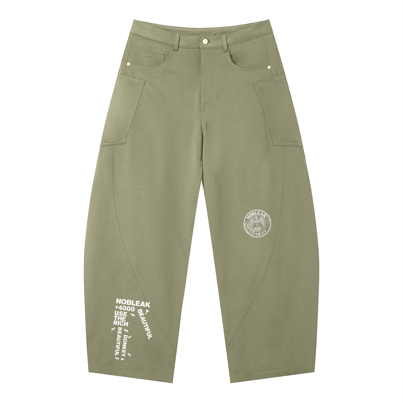 Men's Barrel Leg Pants