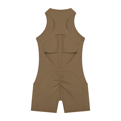 Women’s Quarter-Zip Yoga Active Romper