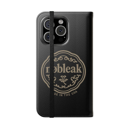 Elegant Leather Flip Case for Phones, Personalized Smartphone Case, Travel Wallet, Custom Gift for Her, Stylish Phone Protector