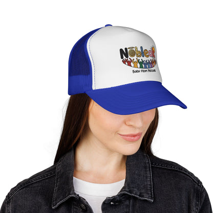Nobleak 'Born From Pressure' Trucker Cap — Colorful Retro Graphic Hat