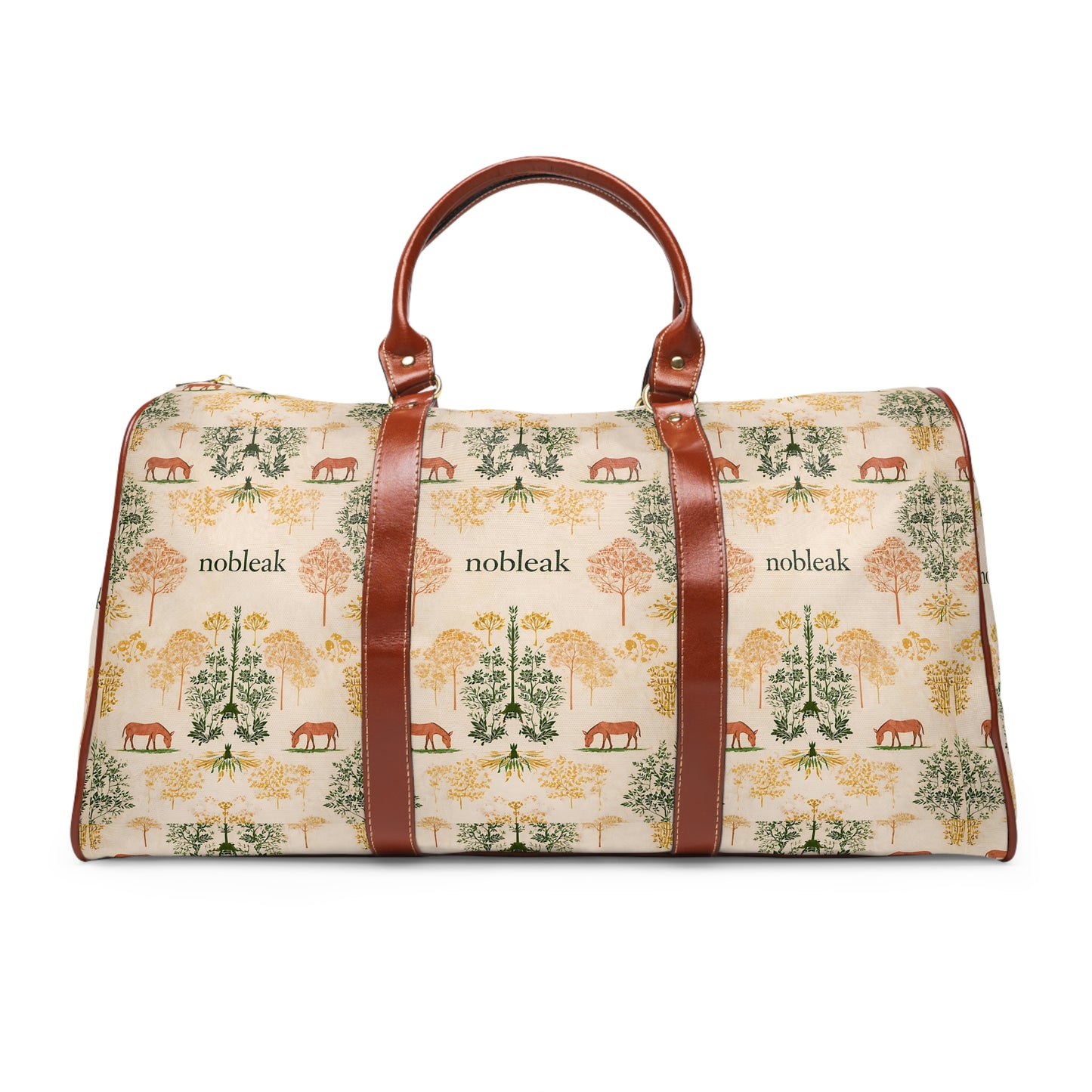 Waterproof Travel Bag — Calm Donkey Pattern Weekender Duffel