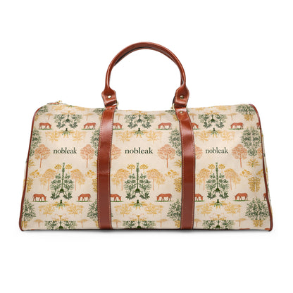 Waterproof Travel Bag — Calm Donkey Pattern Weekender Duffel