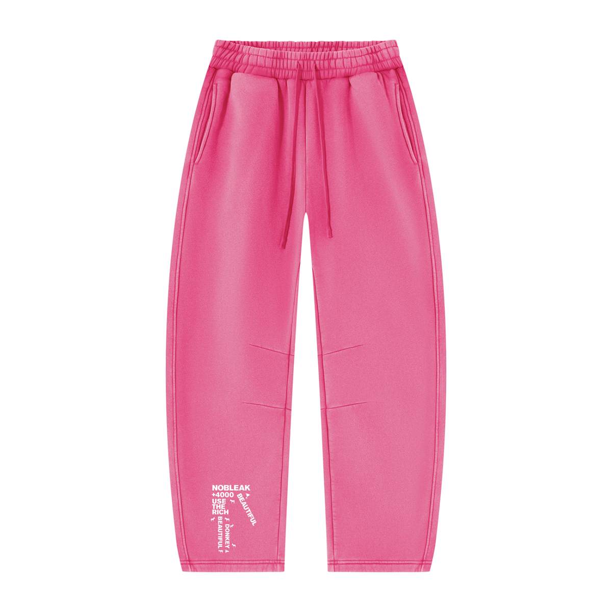Unisex Vintage Wash Barrel Leg Fleece Sweatpants