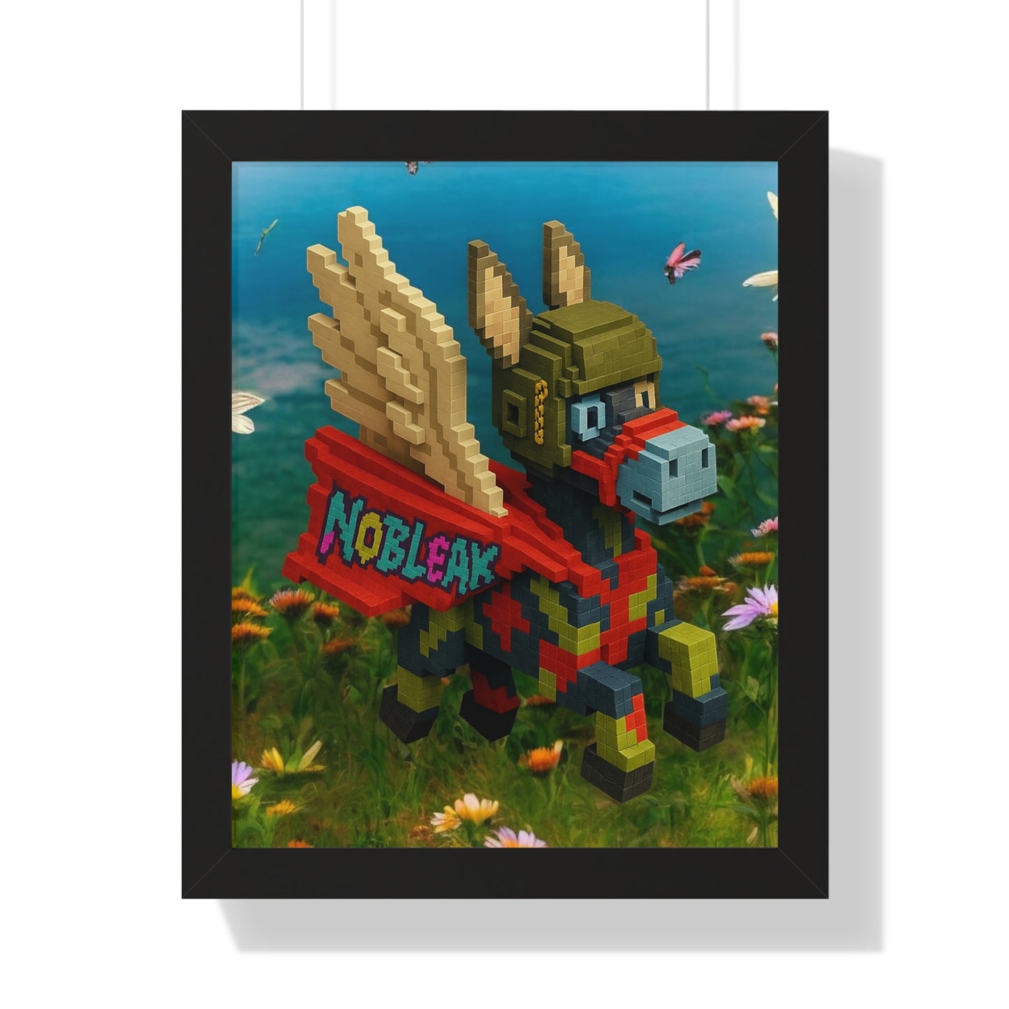 nøbleak Lego Framed Vertical Poster Art
