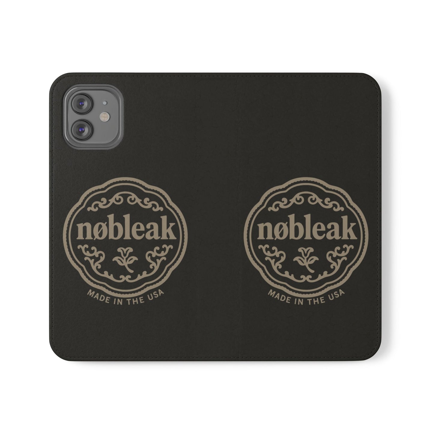 Elegant Leather Flip Case for Phones, Personalized Smartphone Case, Travel Wallet, Custom Gift for Her, Stylish Phone Protector