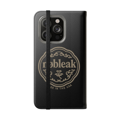 Elegant Leather Flip Case for Phones, Personalized Smartphone Case, Travel Wallet, Custom Gift for Her, Stylish Phone Protector