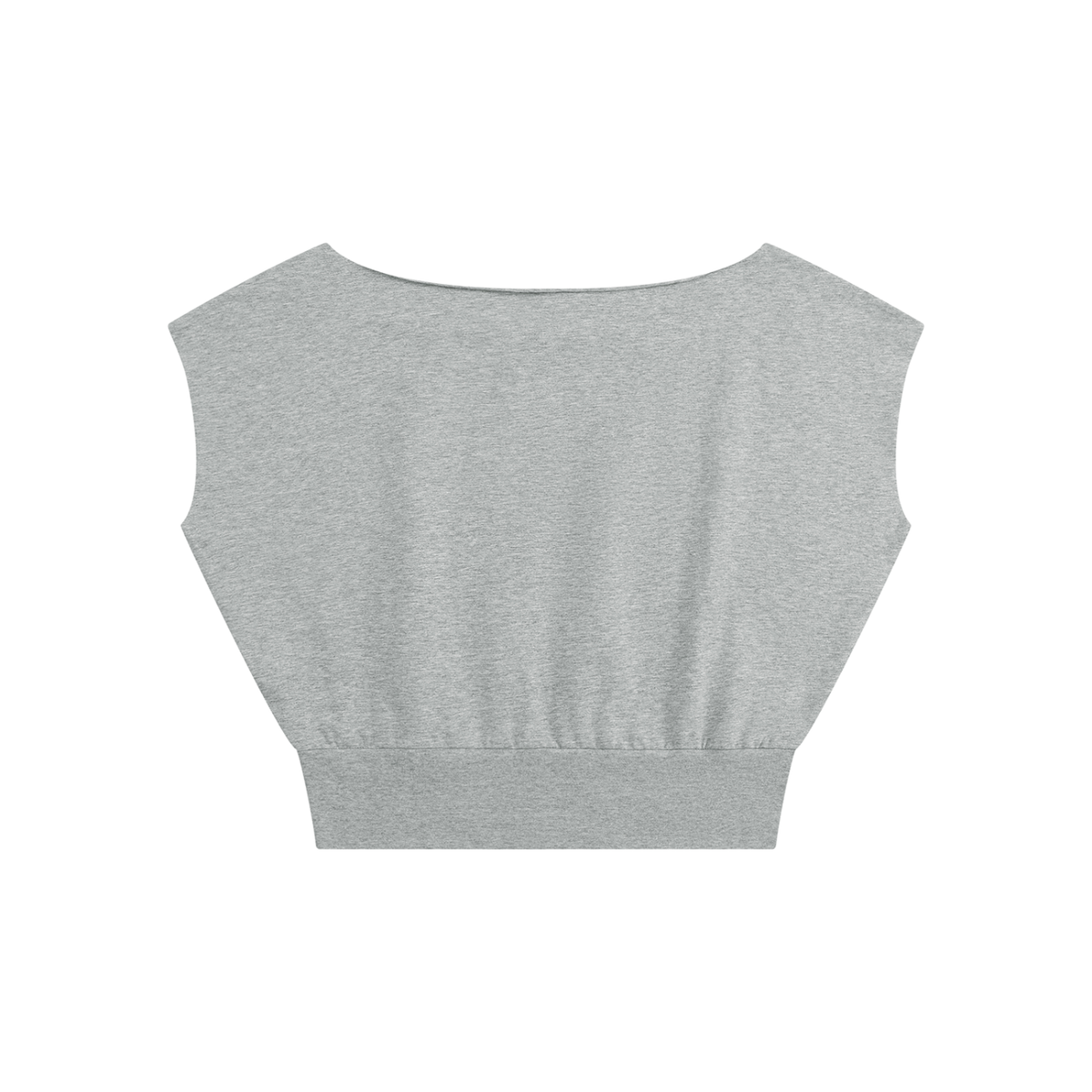 Women’s Boatneck Raw Edge Crop T-Shirt (Going out )