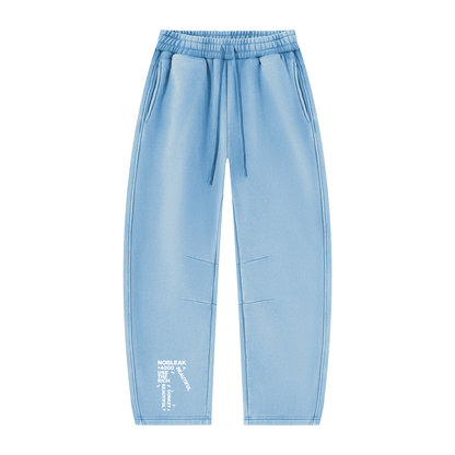 Unisex Vintage Wash Barrel Leg Fleece Sweatpants