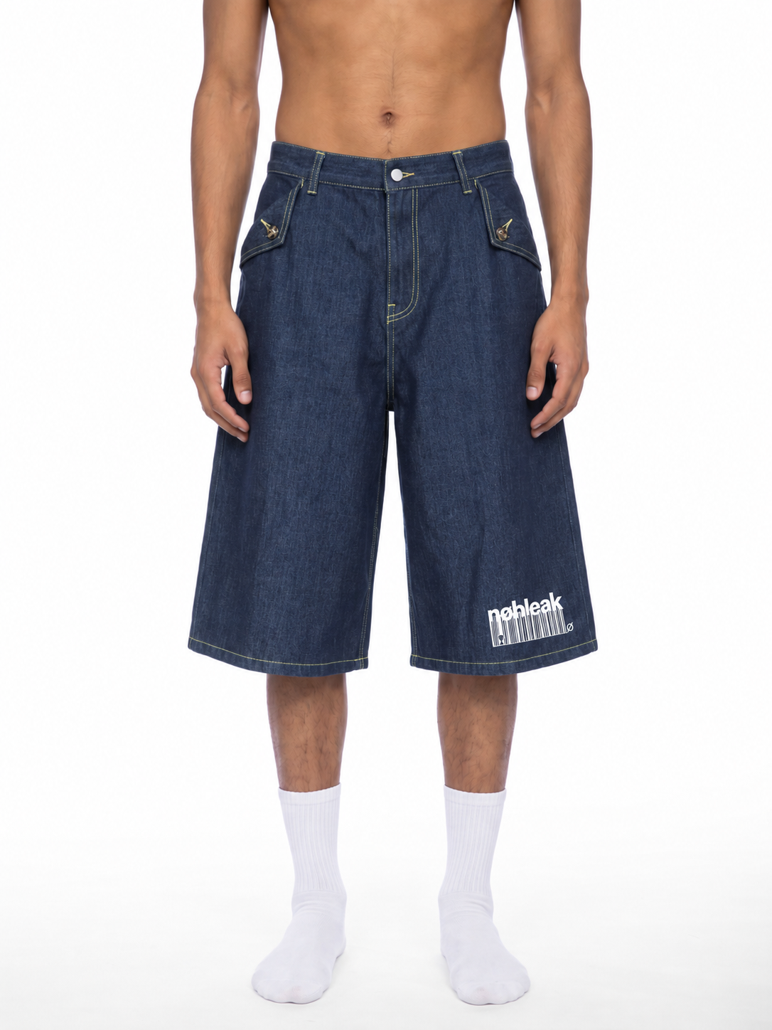 Men's Vintage Wash Street Denim Shorts