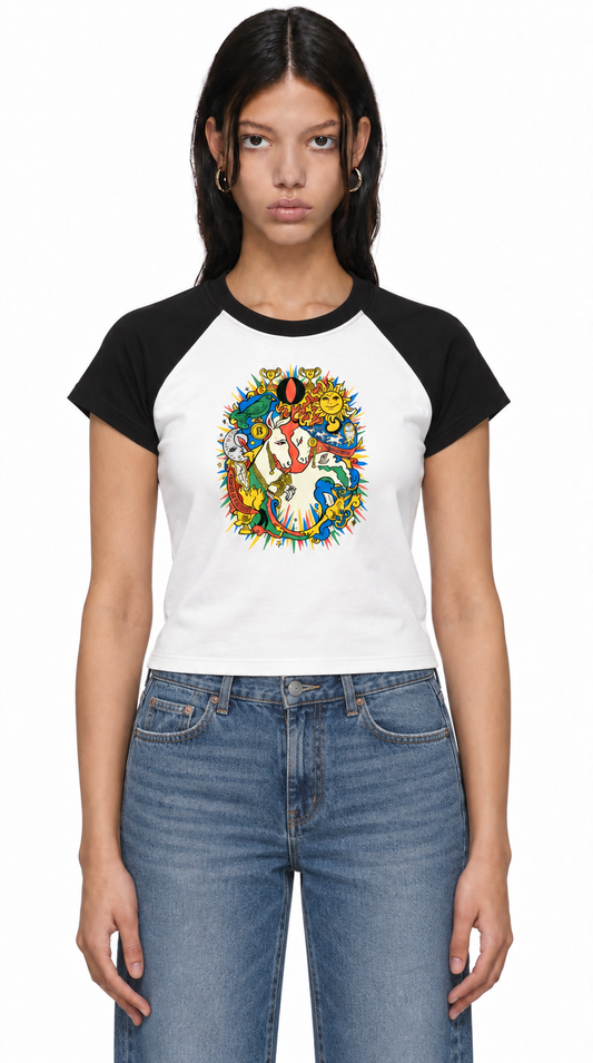 Women’s Raglan Color Block Street  Baby T-Shirt