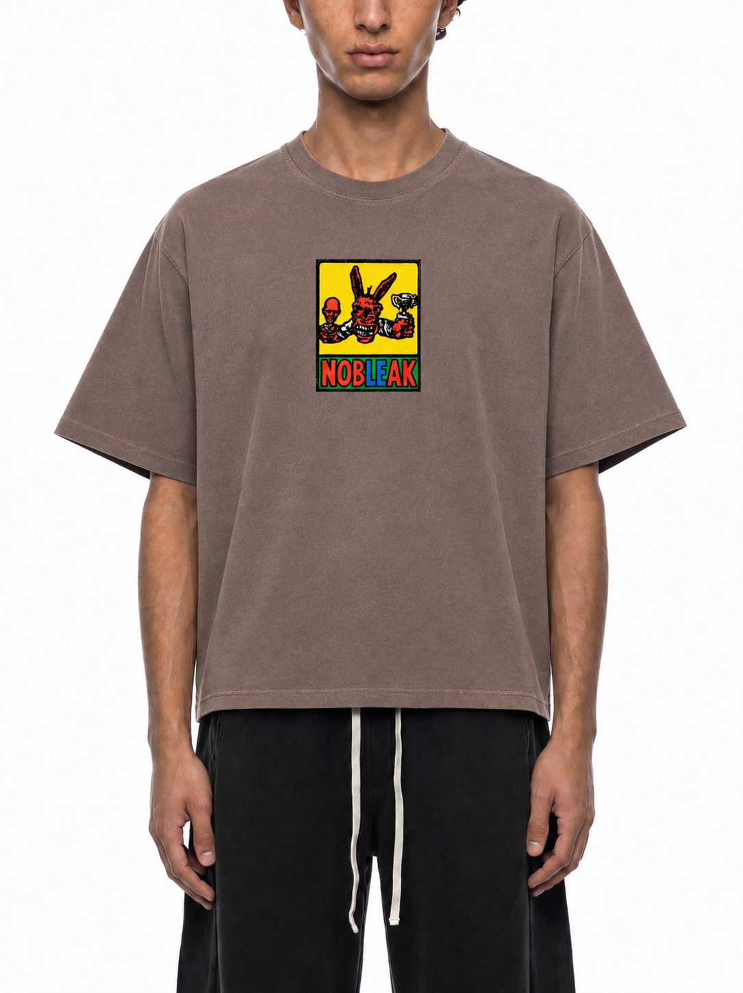 Men's Vintage Washed Oversized Cotton Essential T-Shirt