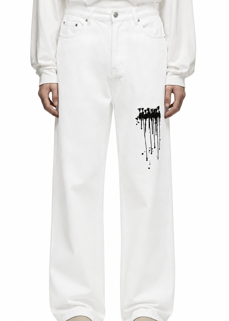 Heavyweight Cotton Statement piece Straight-Leg Pants