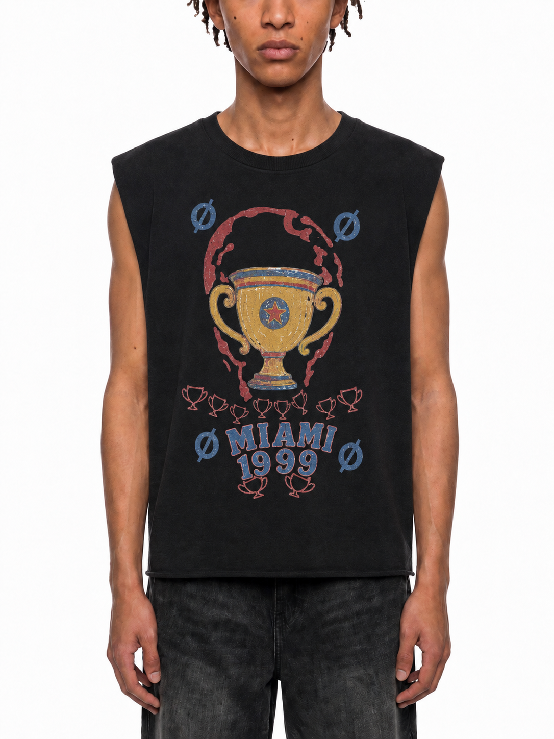 Men’s Raw Edge Cotton Active Tank Top