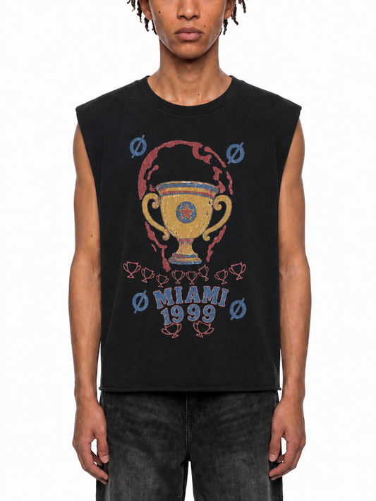 Men’s Raw Edge Cotton Active Tank Top