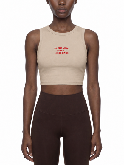 Women's Tight Crewneck Crop Tank Top