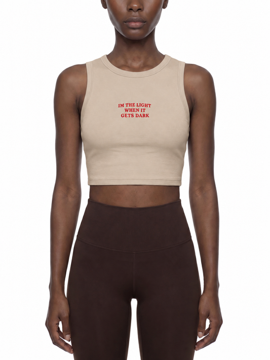 Women's Tight Crewneck Crop Tank Top