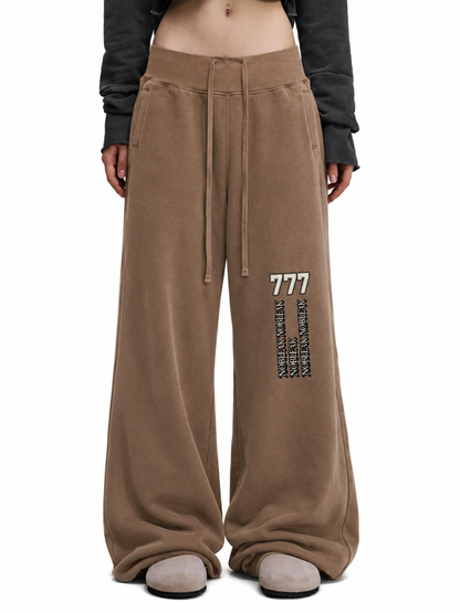 Women's Vintage Washed Flared Essential Fleece Pants