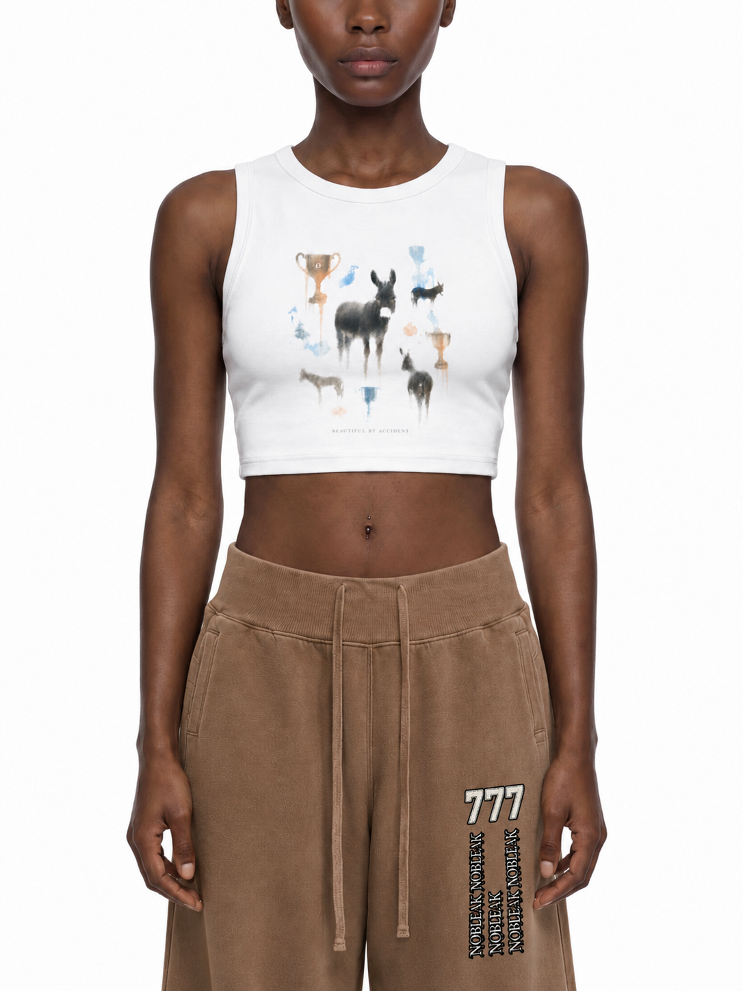 Women's Tight Crewneck Crop Tank Top