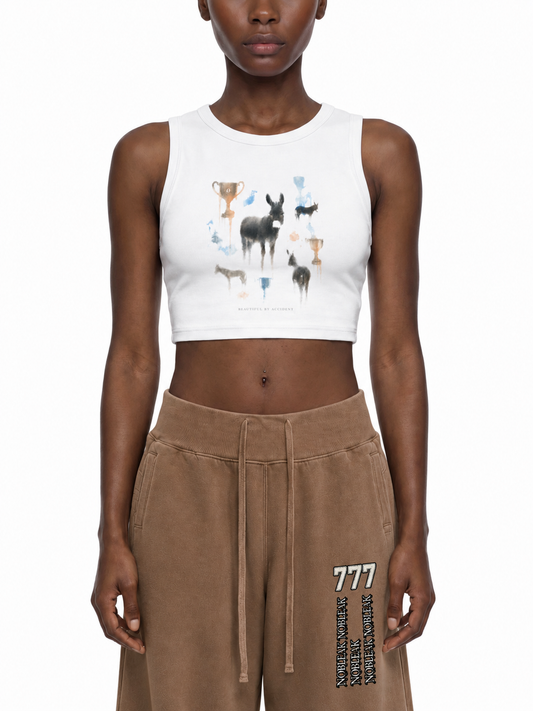 Women's Tight Crewneck Crop Tank Top