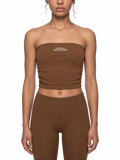 Women’s Ruched Cropped Tube Top