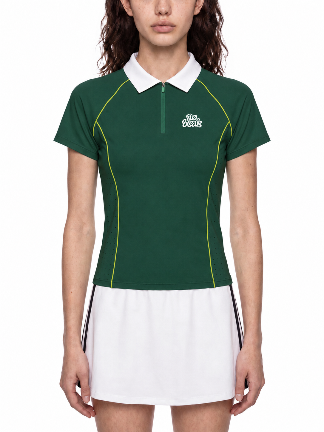 Women’s Slim Fit Quarter-Zip Polo Shirt