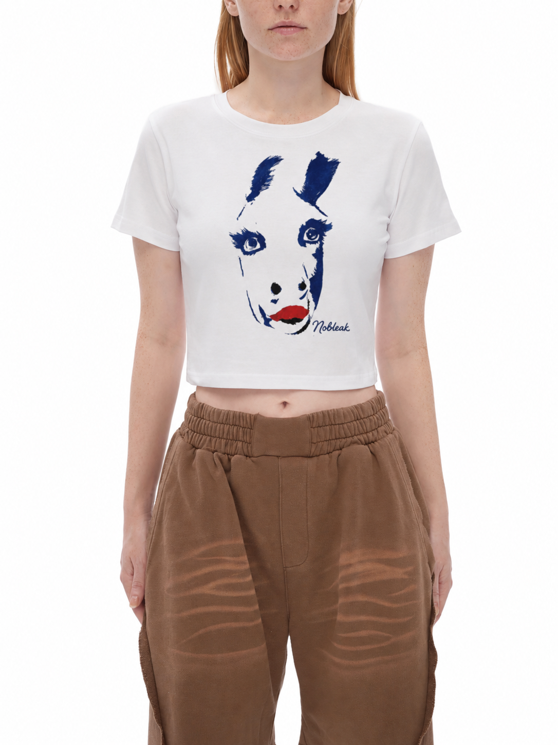 Fitted Crop Cotton T-Shirt