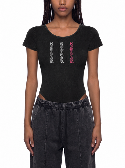 Women's Mineral Wash Crewneck Bodysuit