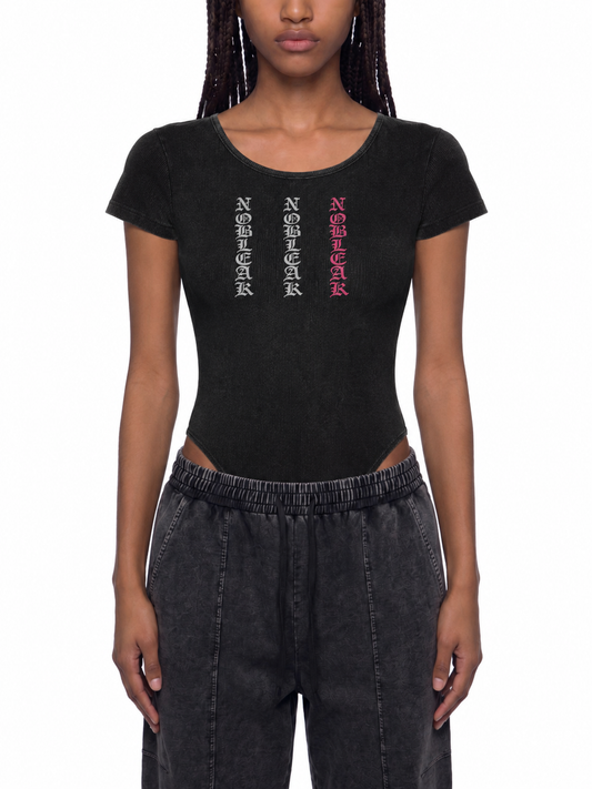 Women's Mineral Wash Crewneck Bodysuit