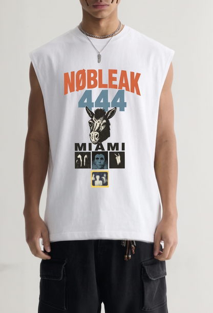 Men's Raw Edge Cotton Tank Top