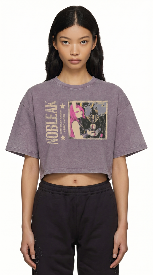 Unisex Vintage Wash Sunfade Boxy Waffle T-Shirt