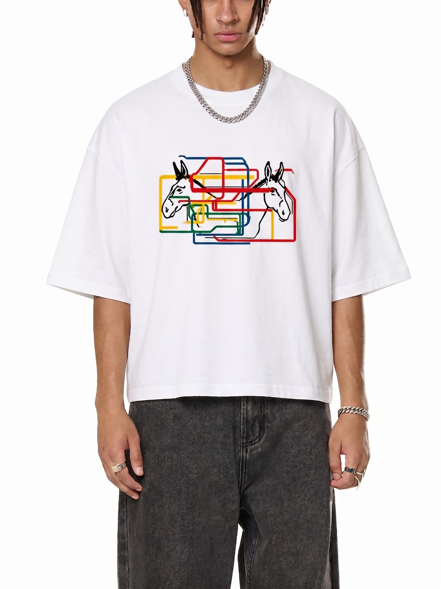 Unisex Vintage Washed Boxy T-Shirt