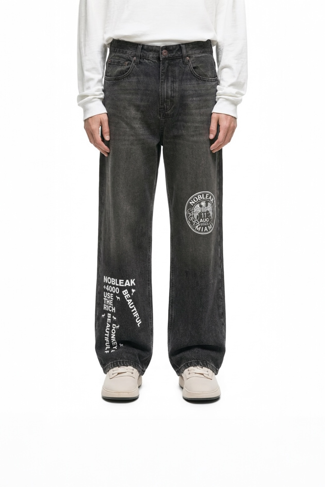 Vintage Wash Heavyweight Denim Jeans