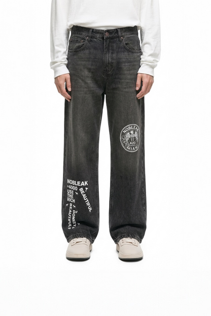 Vintage Wash Heavyweight Denim Jeans