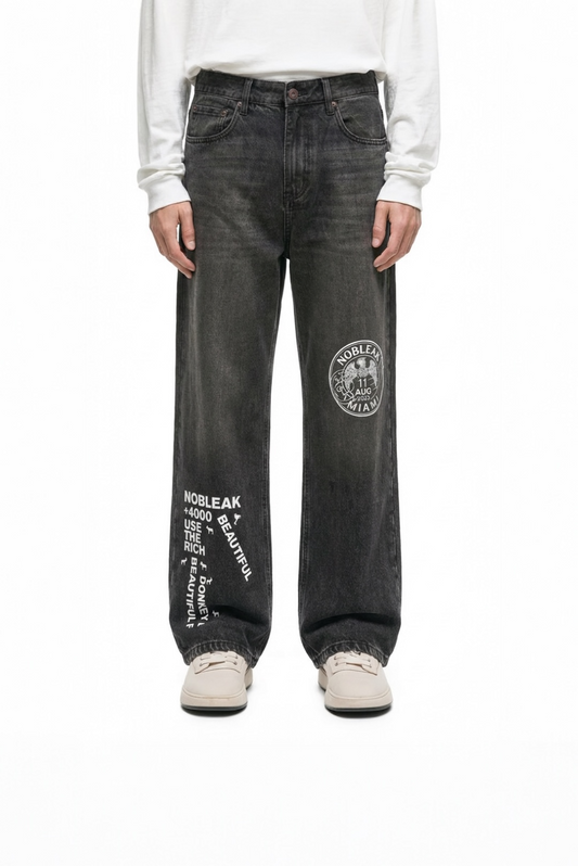Vintage Wash Heavyweight Denim Jeans