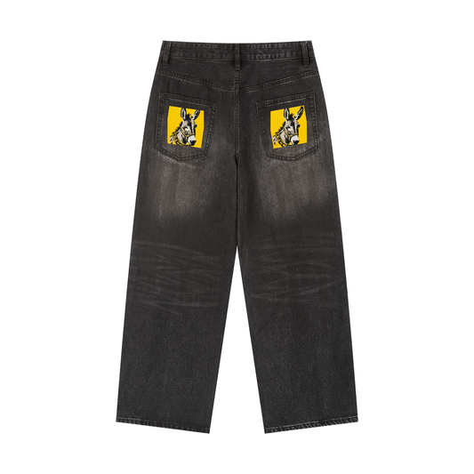 Vintage Wash Heavyweight Denim Jeans