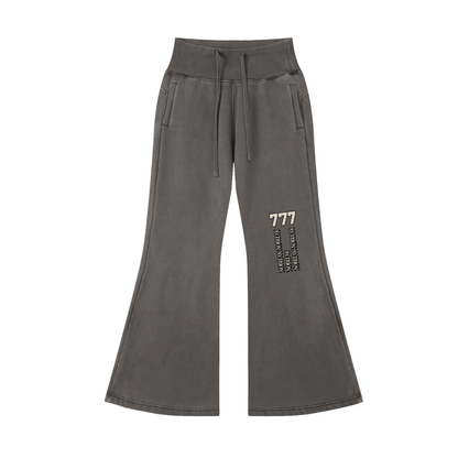 Women's Vintage Washed Flared Essential Fleece Pants