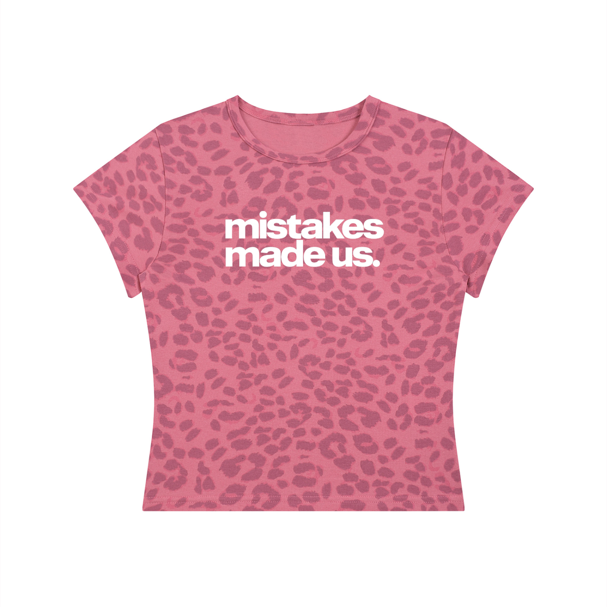 Women’s Leopard Print Crop T-Shirt