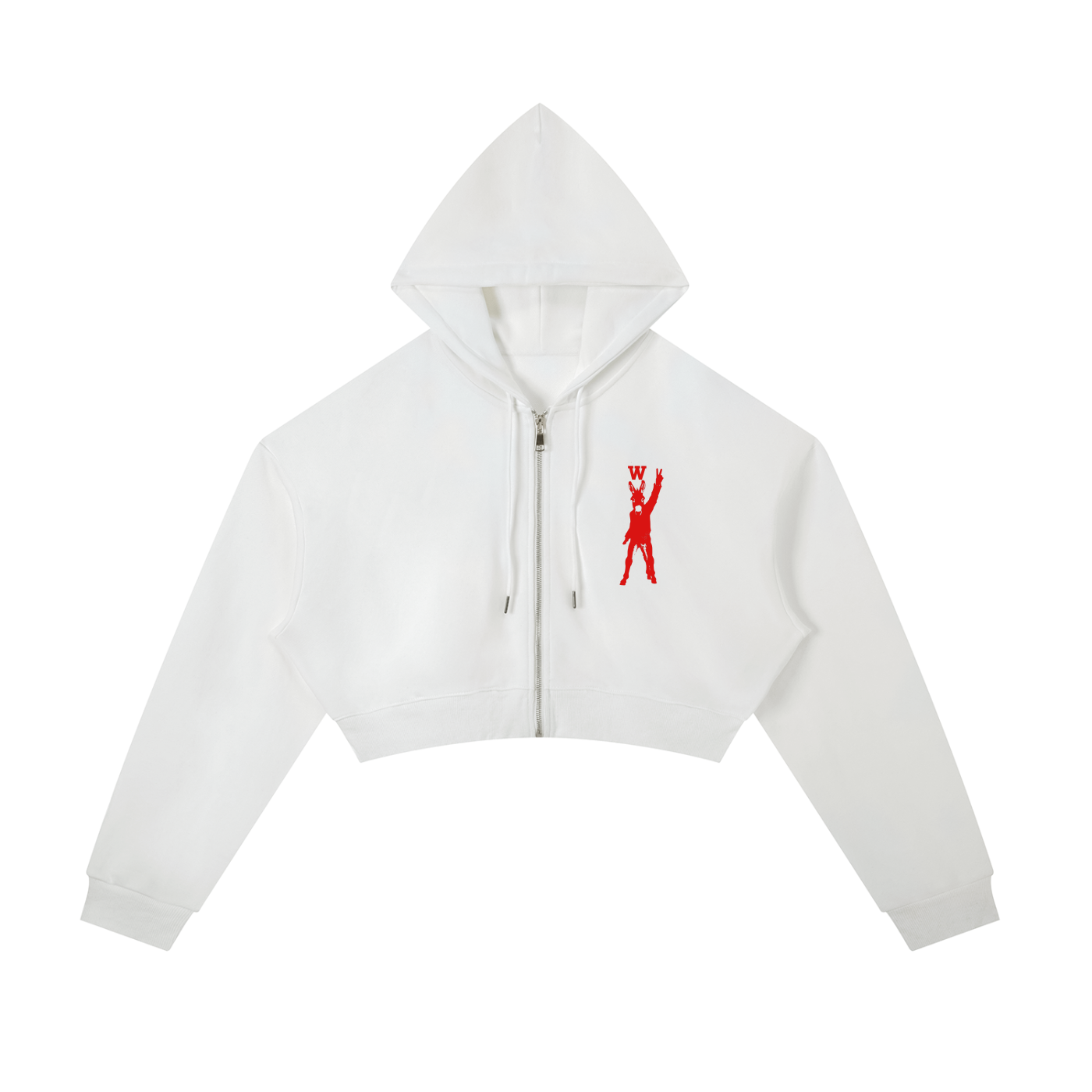 Women’s Essential Cropped Zip-Up Hoodie