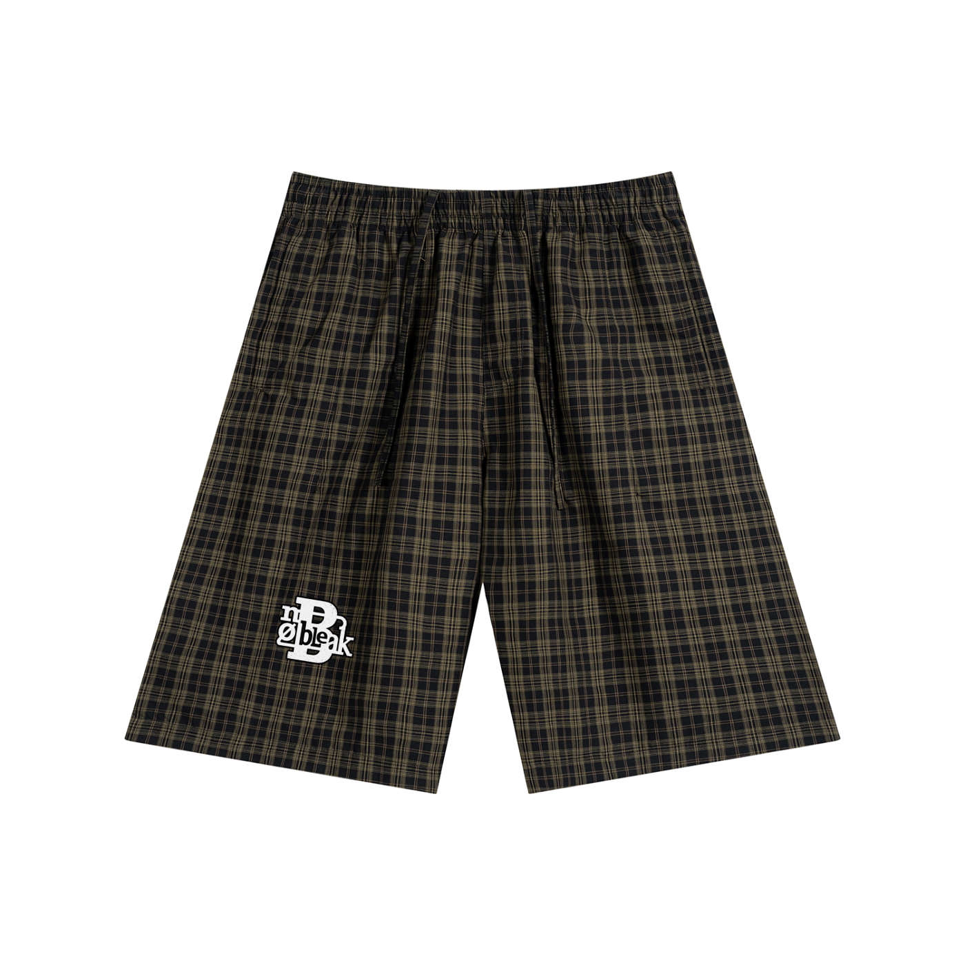 Unisex Plaid Wide Leg Shorts