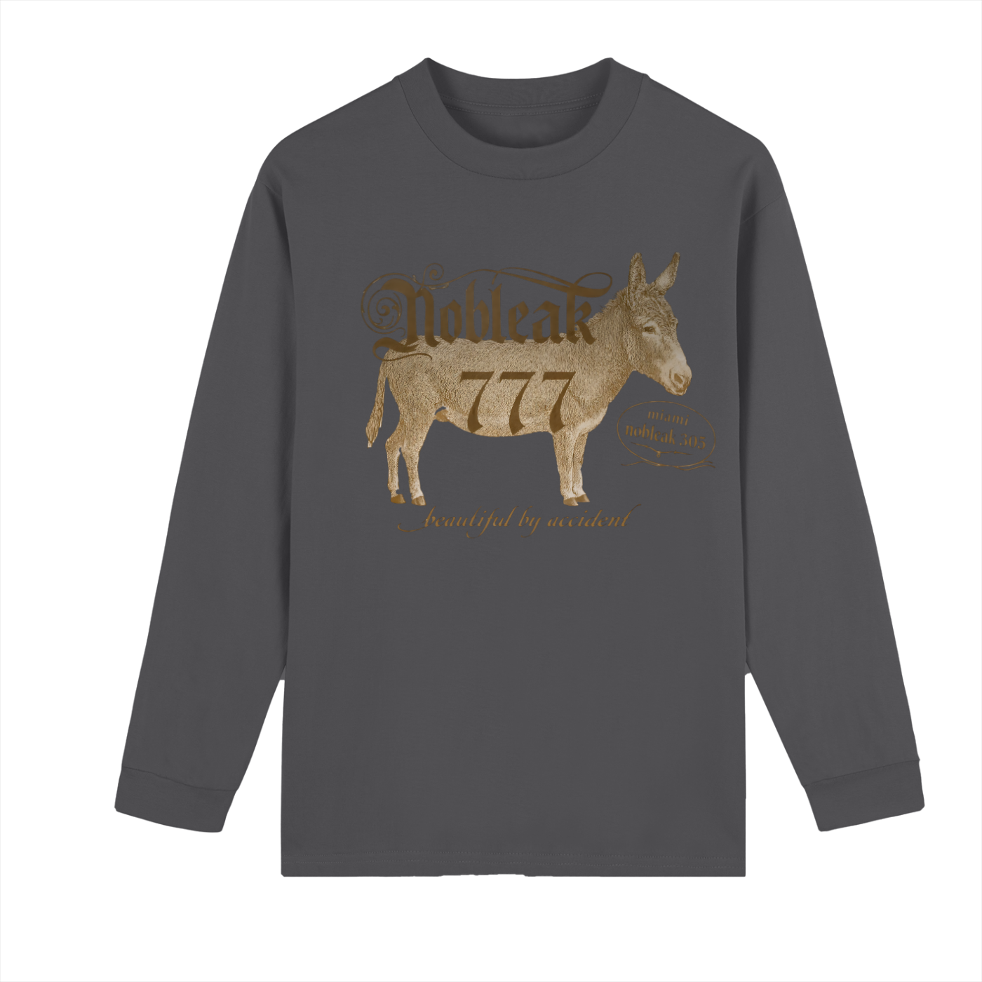 Unisex Crew Neck Drop Shoulder Long Sleeve Shirt