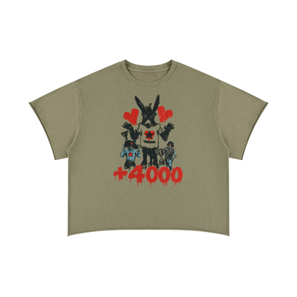 Unisex Boxy Raw Edge T-Shirt